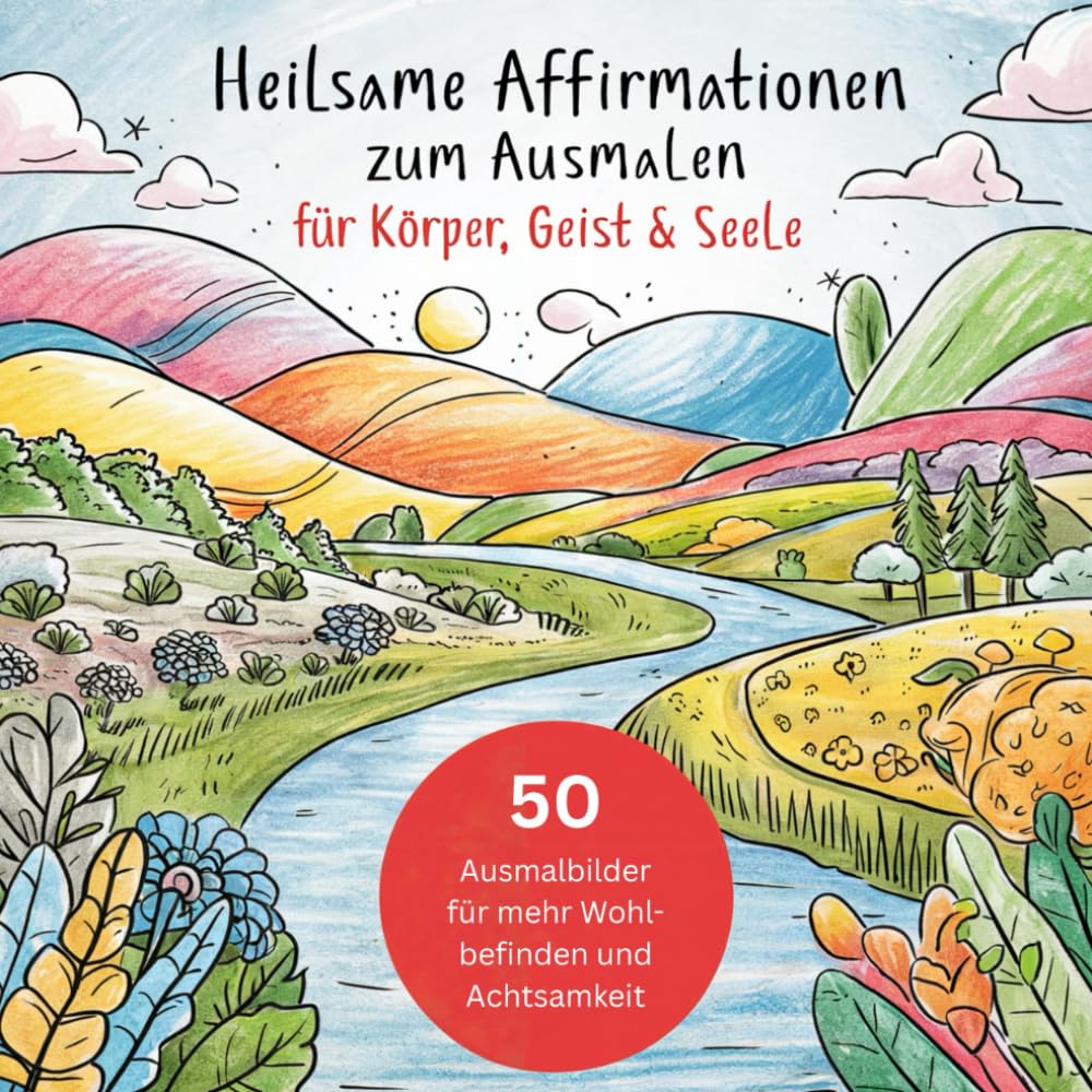 Malbuch für Erwachsene: Heilsame Affirmationen zum Ausmalen für Körper, Geist & Seele: 50 Ausmalbilder für mehr Wohlbefinden und Achtsamkeit Lifestyle