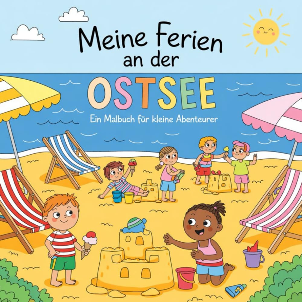 Meine Ferien an der Ostsee - ein Malbuch für kleine Abenteurer ab 6 Jahren mit 50 faszinierenden Ausmalbildern Novels & Short Stories