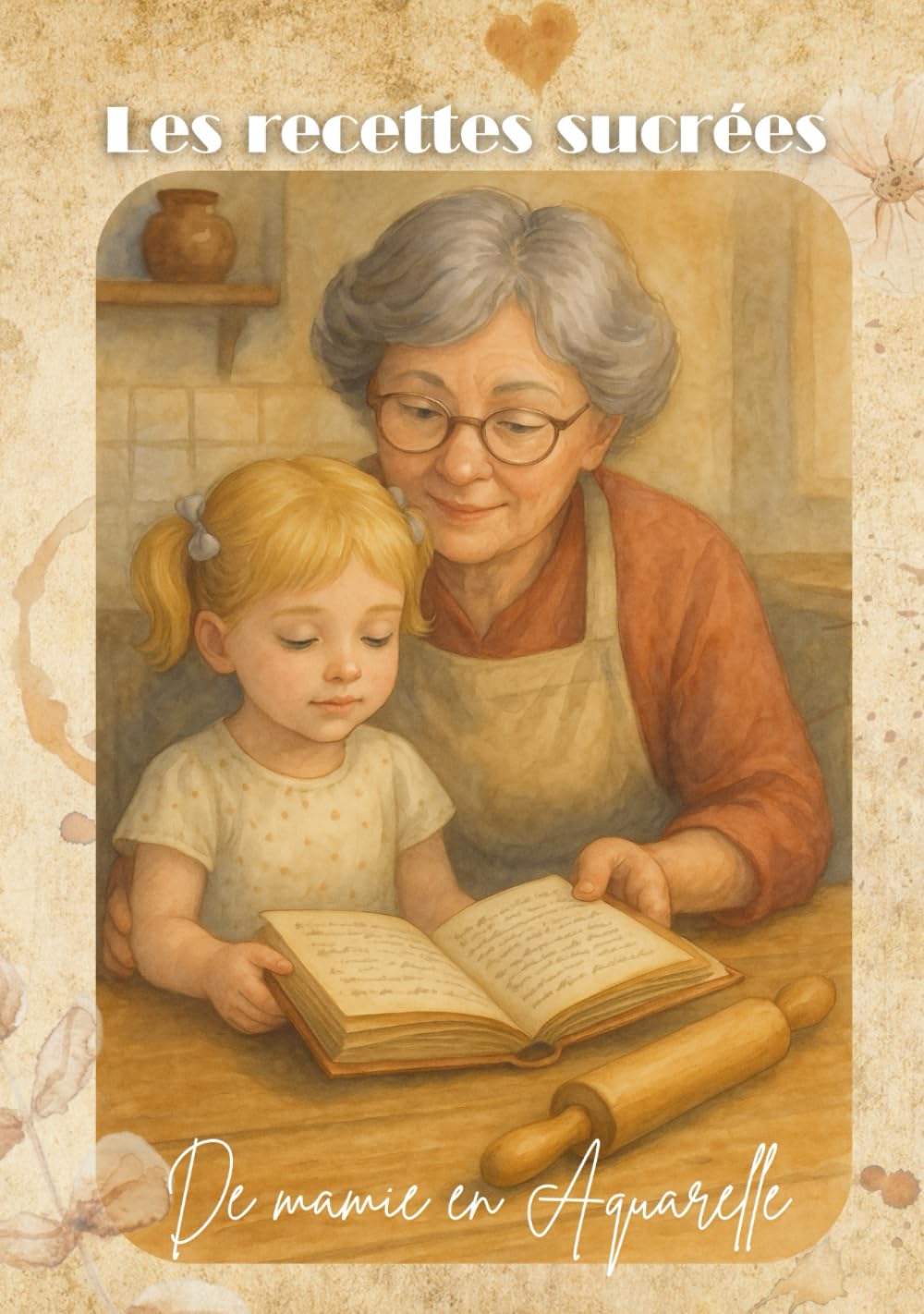 Les recettes sucrées de mamie en aquarelle book