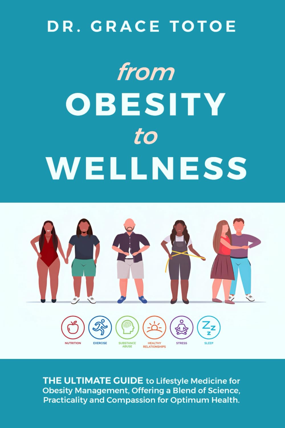 FROM OBESITY TO WELLNESS: The Ultimate Guide to Lifestyle Medicine for Obesity Management, Offering a Blend of Science, Practicality, and Compassion for Optimum Health Health, Nutrition & Fitness