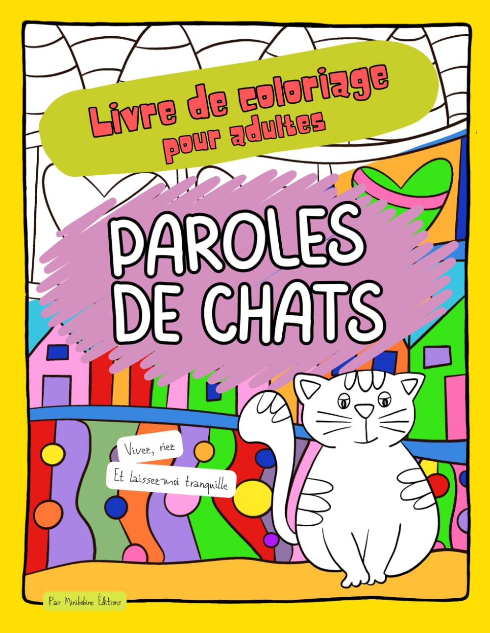 Livre de coloriage Paroles de chats book