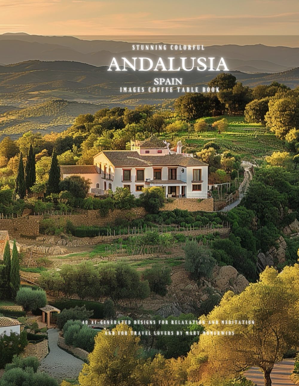 Stunning Colorful Andalusia Spain Images Coffee Table Book: 40 AI-Generated Designs for Relaxation and Meditation and for Travel Lovers Travel