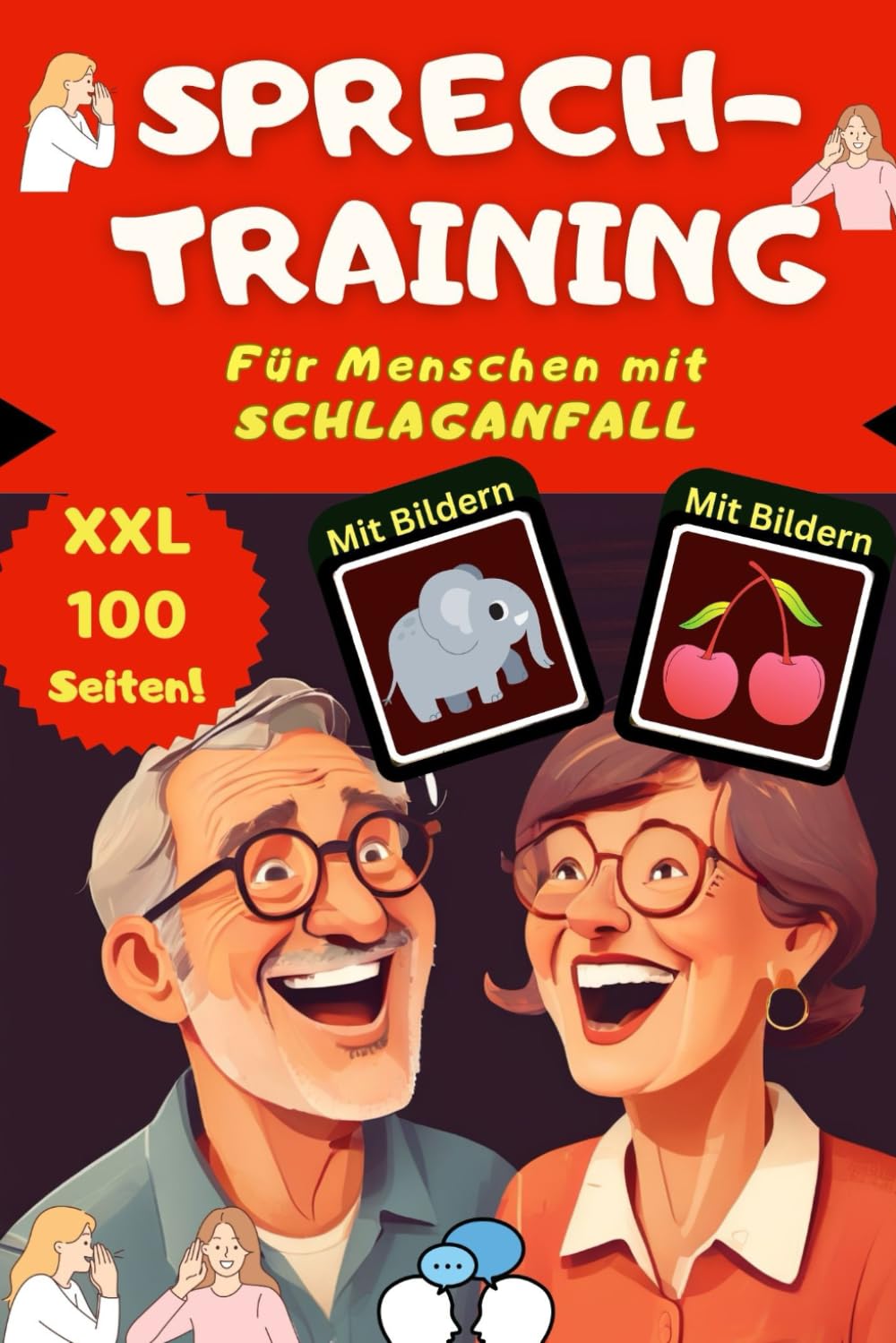Sprechen lernen nach Schlaganfall und bei Aphasie mit Bildern und Sprachübungen - Neustart Gehirntraining mit Sprachförderung zum Üben im Rätselbuch - ... auch zum Schreiben lernen oder Ergotherapie Leisure & Fun