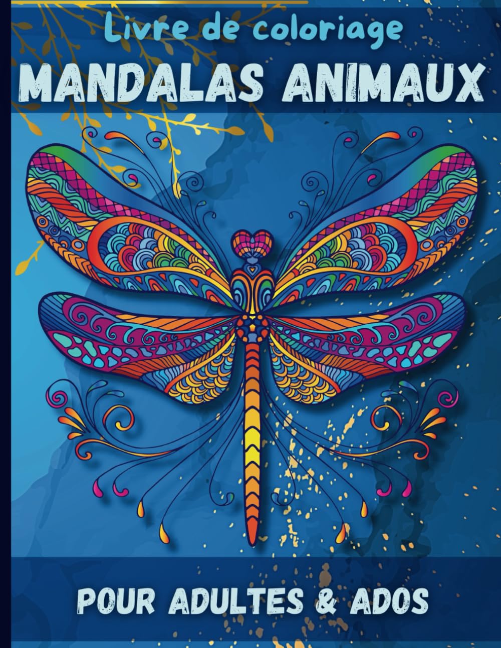 Livre de coloriage Mandalas animaux: 50 illustrations de mandalas animaux à colorier pour adultes et adolescents book
