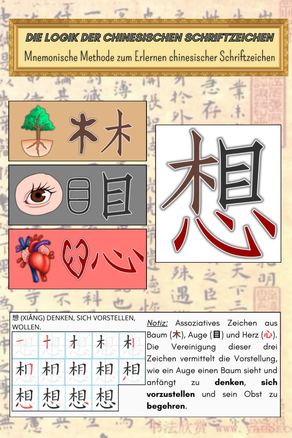 Die Logik der Chinesischen Schriftzeichen: Mnemonische Methode zum Erlernen chinesischer Schriftzeichen (Bücher zum Erlernen der chinesischen Sprache Mandarin) Foreign Languages ​​& Dictionaries