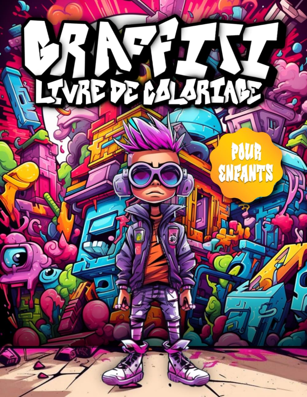 Graffiti Livre de Coloriage pour Enfants: 50 Illustrations avec Graffiti Street-Art et Art Urbain pour Garçons et Filles book
