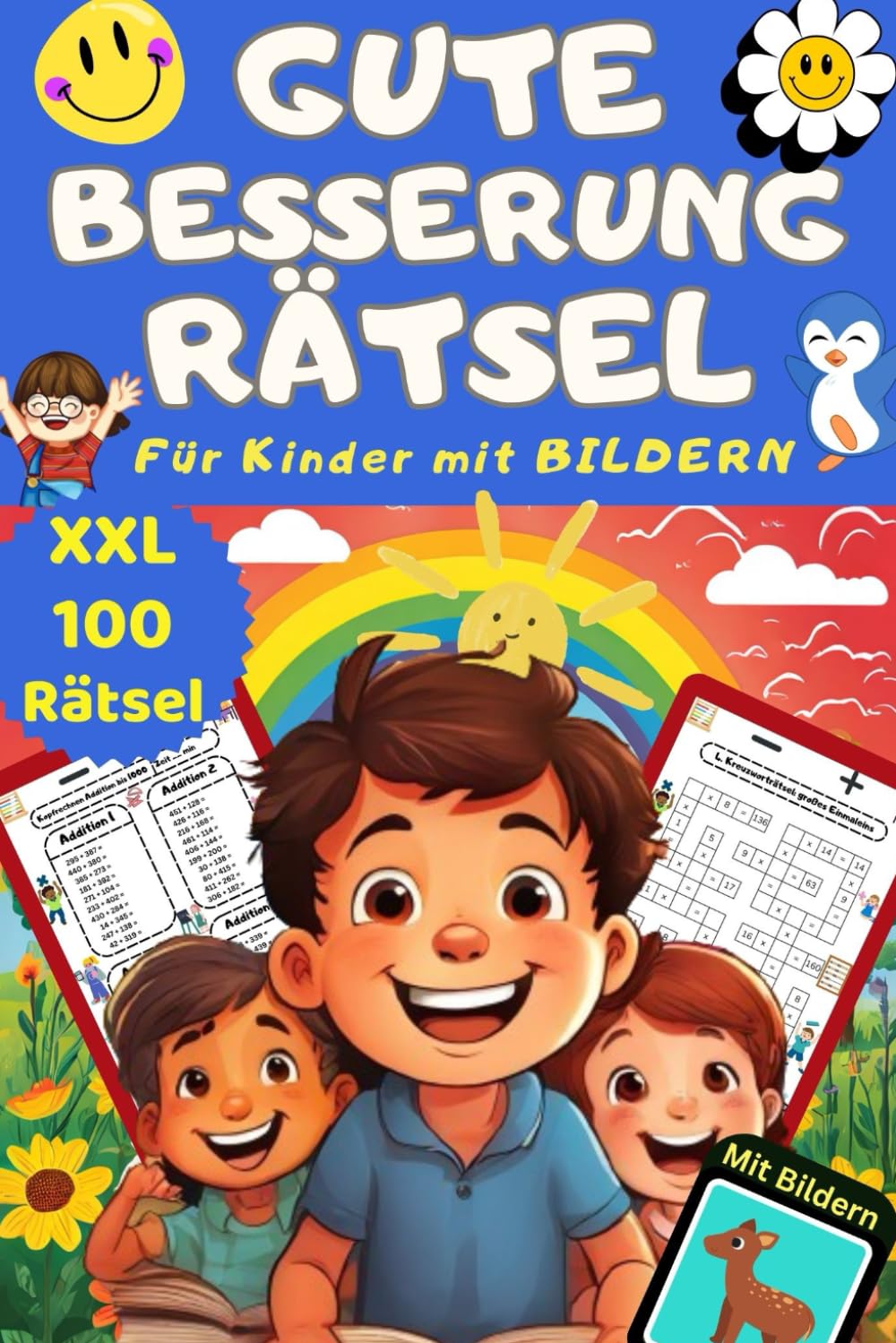 Gute Besserung Rätsel für Kinder - Werd schnell wieder gesund - 100 gute Laune Rätsel im Good Vibes Rätselheft - Das Reha Rätselbuch - Gute Besserung ... Genesungsgeschenk Kind für Jungs und Mädchen Leisure & Fun