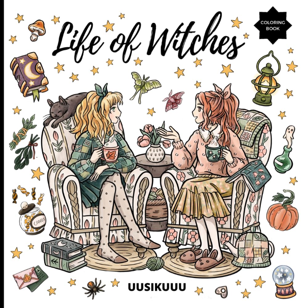 Life of Witches: Witches Coloring Book Collection - 3 Books in 1 Compilation (Witches Coloring Books) Manga