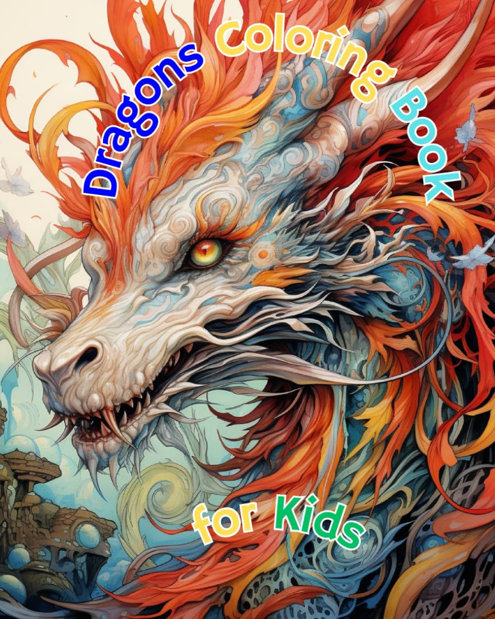 Dragons Coloring Book for Kids: Magical 100 Coloring PagesFor Kids Ages 8 to 12 book