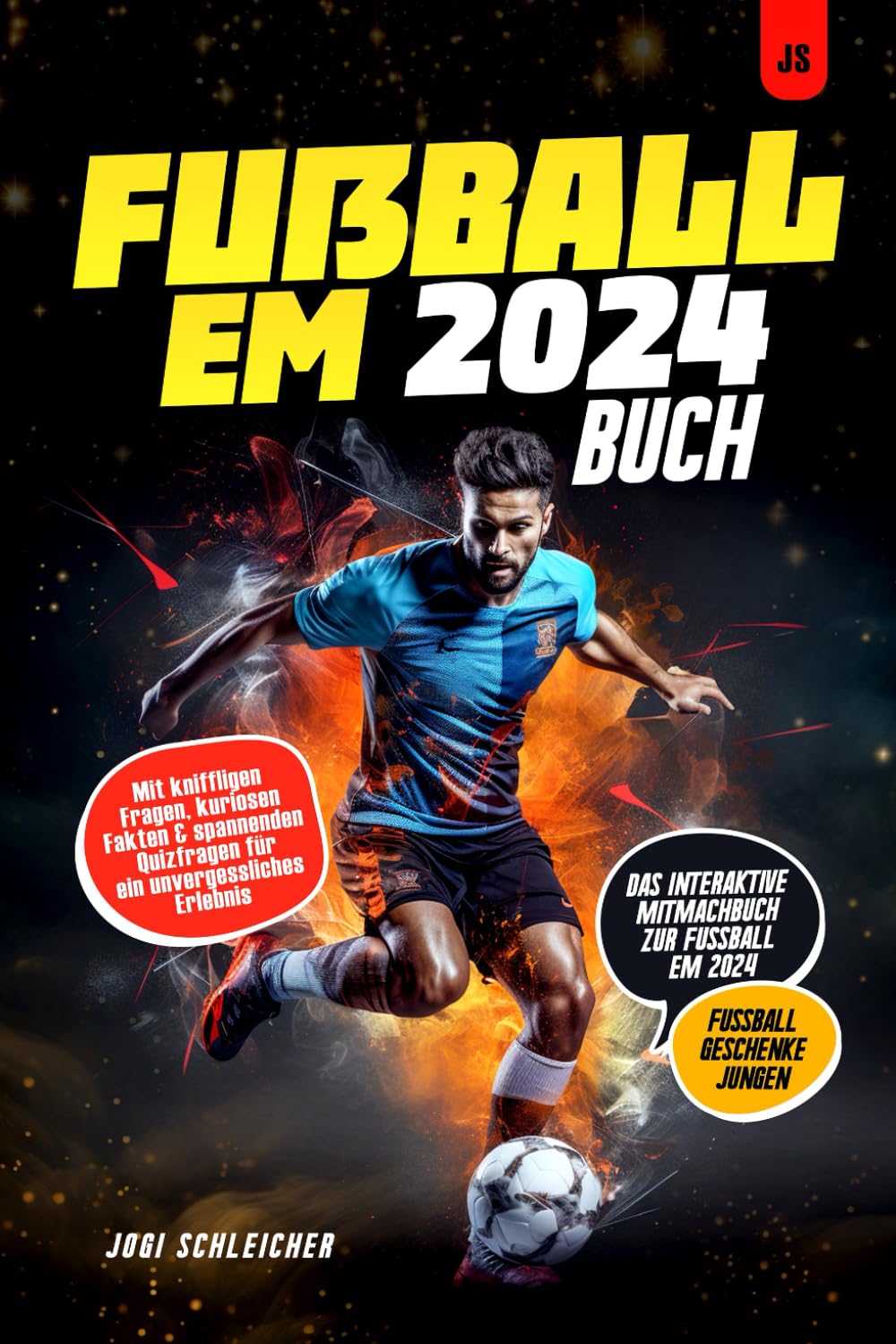Fußball EM 2024 Buch - Das interaktive Mitmachbuch zur Fussball EM 2024: Mit kniffligen Fragen, kuriosen Fakten & spannenden Quizfragen für ein unvergessliches Erlebnis | Fussball Geschenke Jungen Leisure & Fun