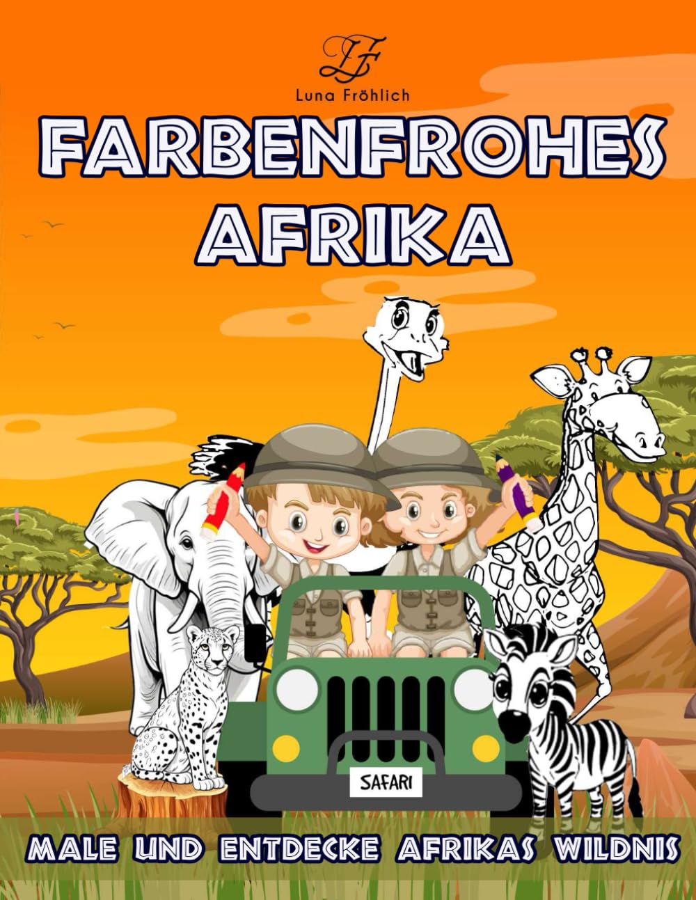 Farbenfrohes Afrika: Male und entdecke Afrikas Wildnis. Ab 8 Jahren mit 53 Motiven; das perfekte Malbuch als Geschenk für Kindergeburtstage, Ostern, Weihnachten und weitere festliche Anlässe. Lifestyle