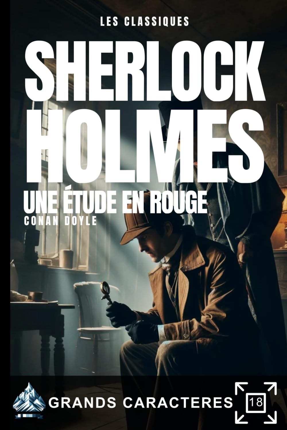 SHERLOCK HOLMES | Une étude en rouge: Livre grands caractères pour personnes âgées et malvoyants. book