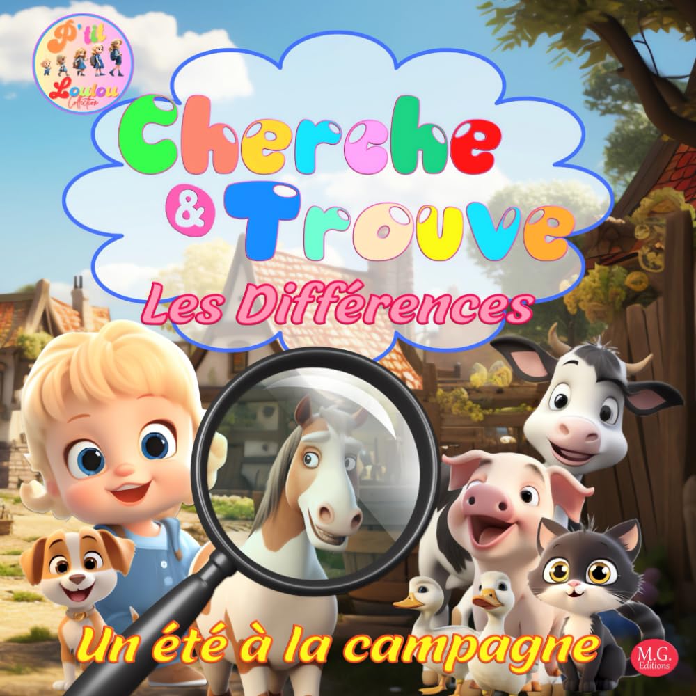 Cherche et Trouve les Différences: Un été à la Campagne | Livre jeux en couleur | Livre jeux développement enfant à partir de 4 ans book