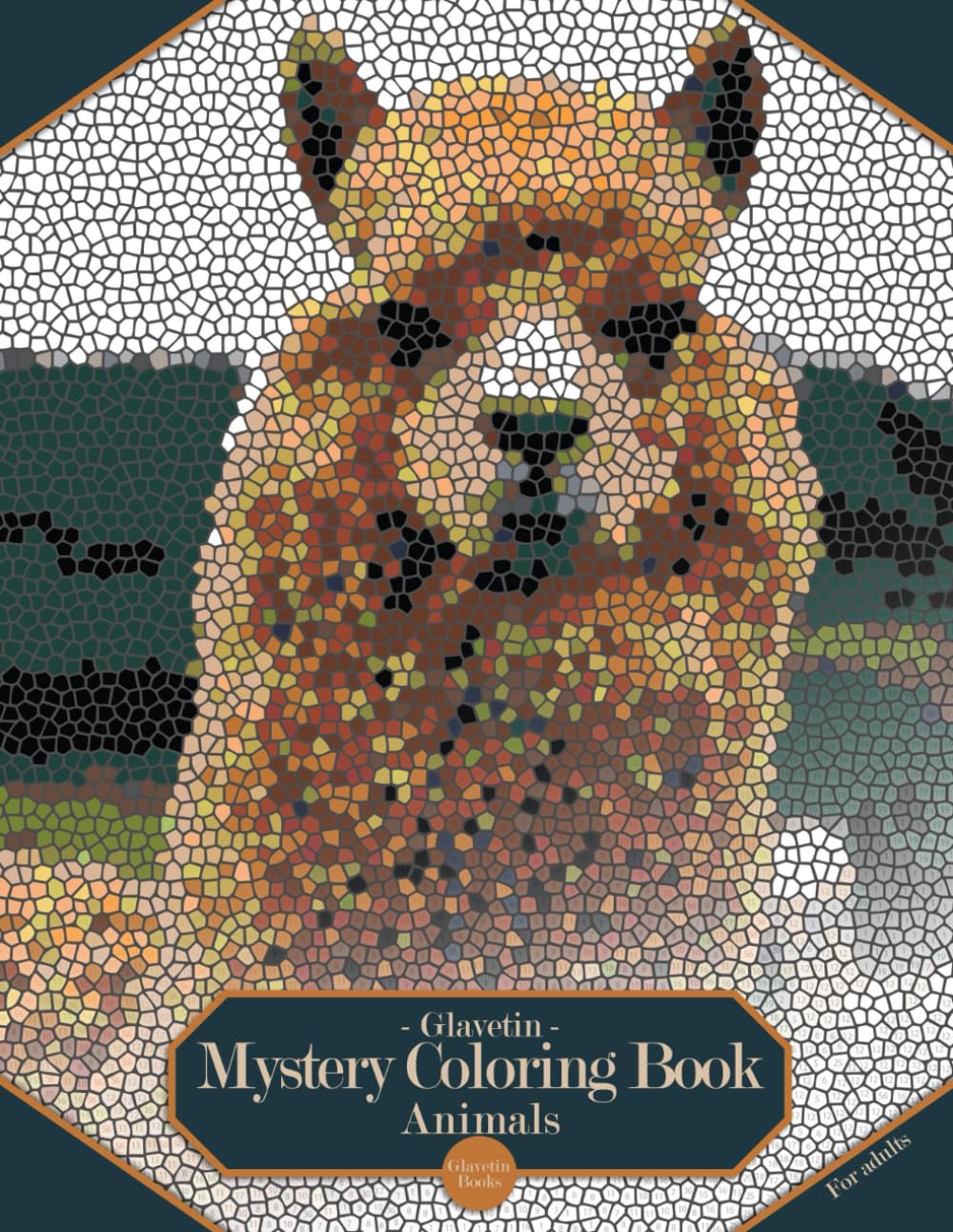 Glavetin - Mystery Coloring Book - Animals: Coloring book by number for adults in a mosaic style Hobbies & Crafts