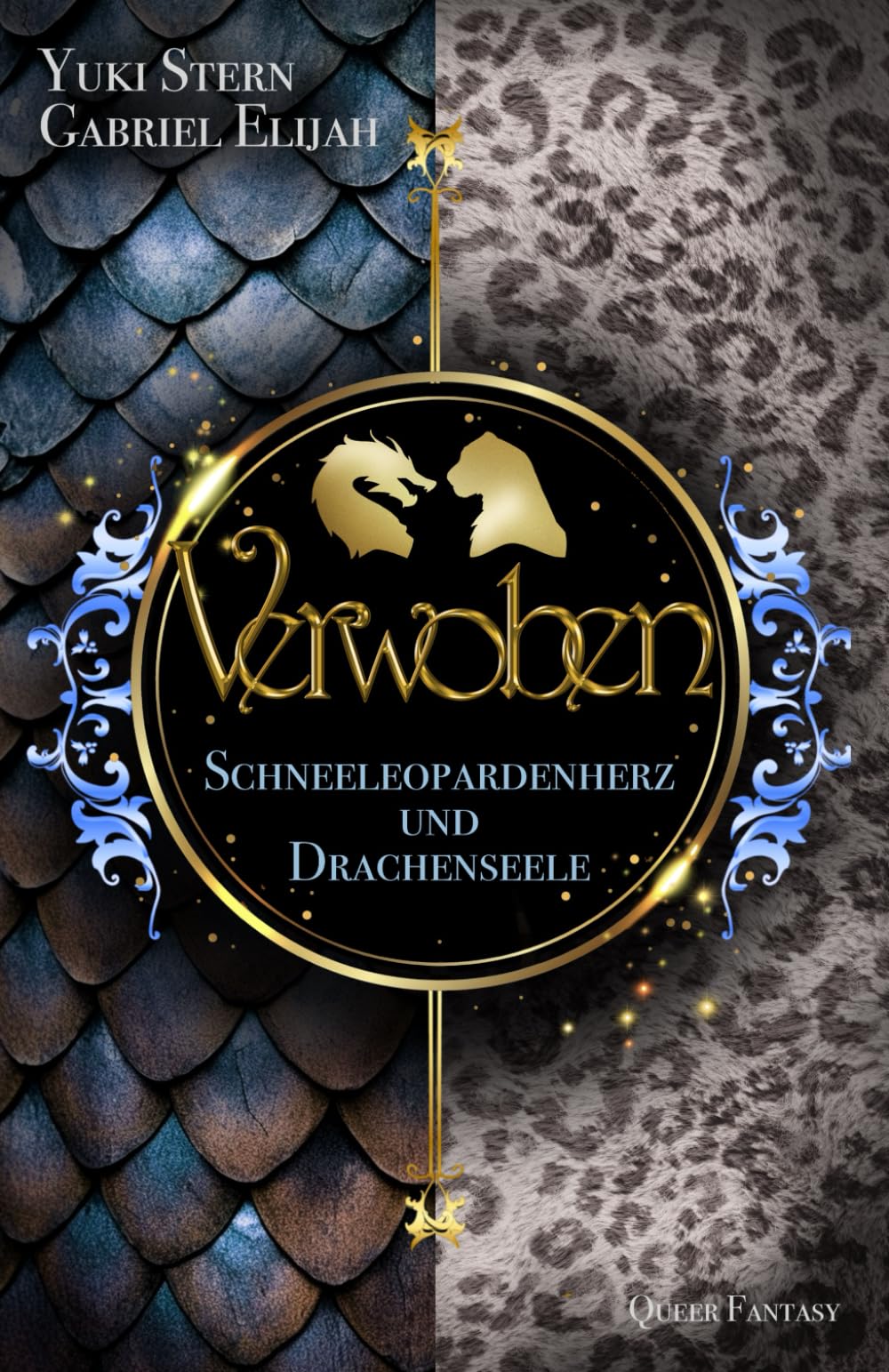 Verwoben: Schneeleopardenherz und Drachenseele: Magische High Fantasy mit MM Romance, starken Gefühlen und Spannung Fantasy & Sci-Fi