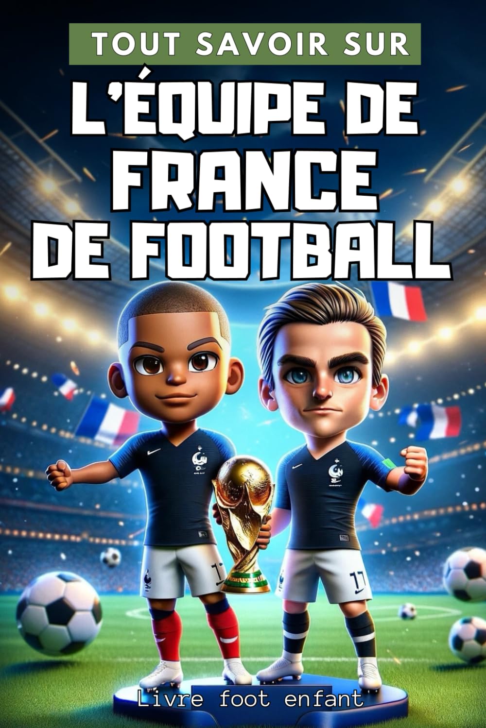 Tout savoir sur : L'équipe de France de football - Livre foot enfant: Découvre l'histoire des bleus - illustré en couleurs - cadeau idéal garçon ... (Les livres de football pour les enfants) Leisure & Fun