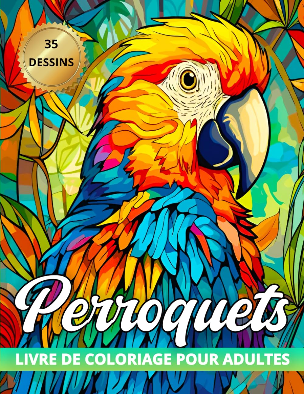 Perroquets Livre De Coloriage Pour Adultes: Découvrez la relaxation avec le livre de coloriage des perroquets majestueux pour les amoureux des oiseaux. book