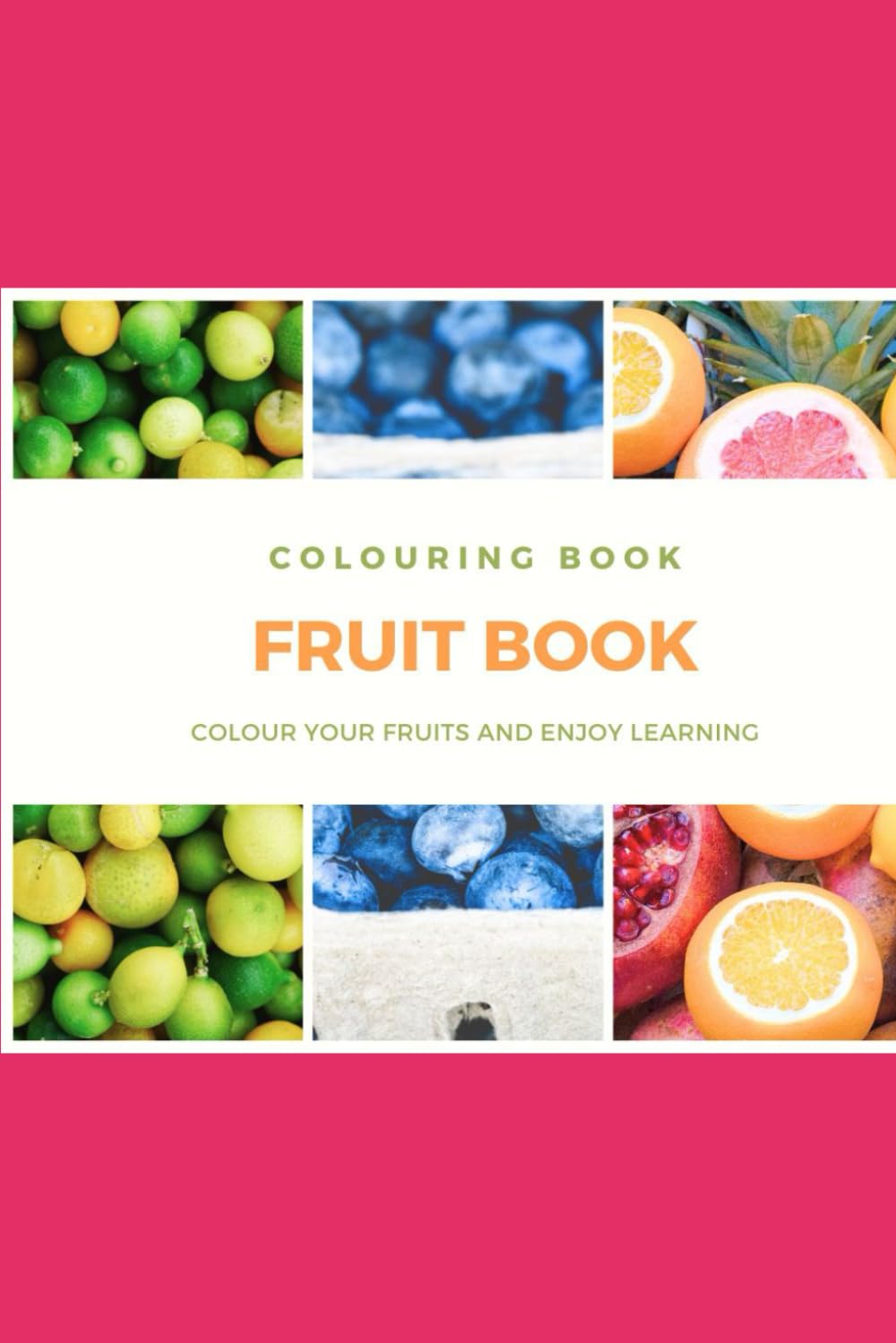 FRUITS AND VAGETABLE COLORING BOOK: 30+ Fun and Simple drawings with bold lines for easier coloring Tiptoi & Games