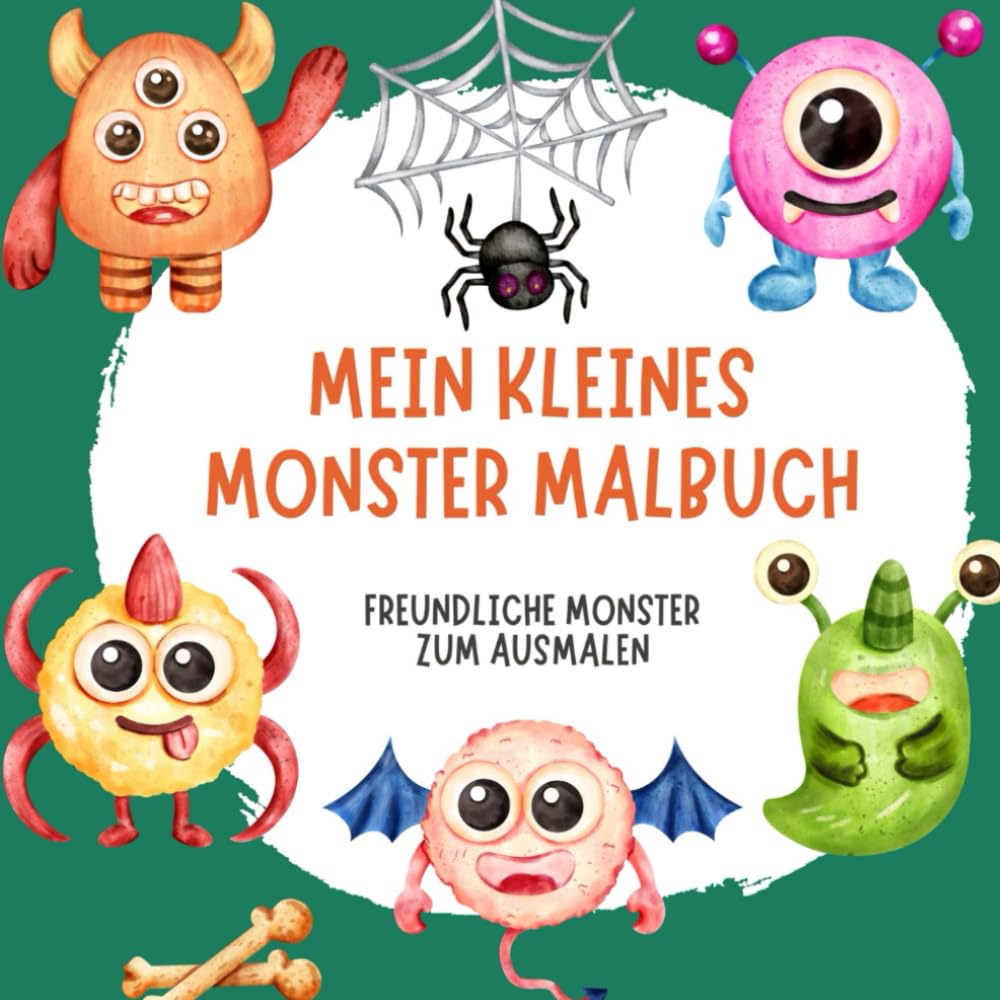 Mein kleines Monster Malbuch: Freundliche Monster zum Ausmalen Novels & Short Stories