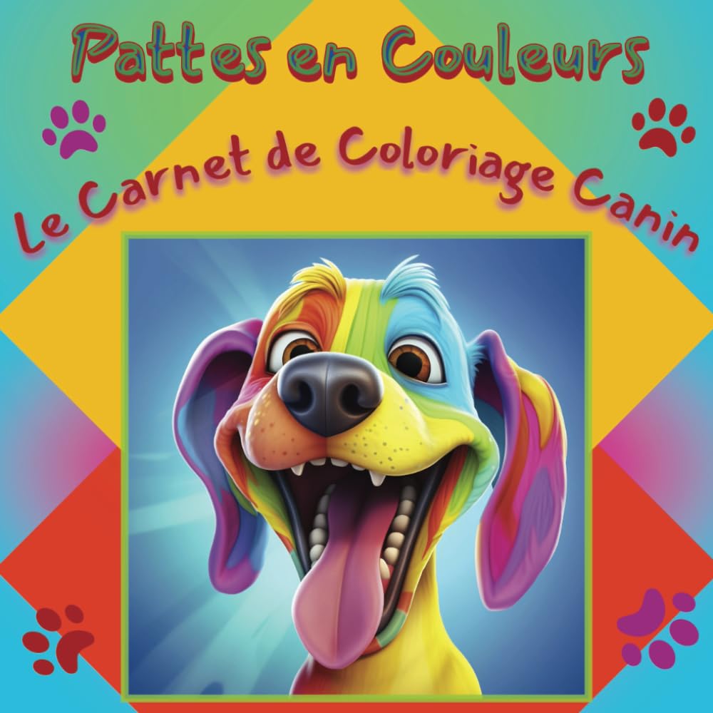 Pattes en Couleurs : Le Carnet de Coloriage Canin: Préparez-vous à faire la fête avec vos crayons et à faire jaillir les rires avec ces adorables amis à quatre pattes ! book
