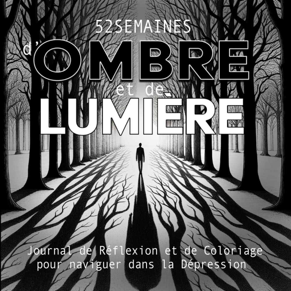 52 semaines d'Ombre et de Lumière: Journal de Réflexion et de Coloriage pour Naviguer dans la Dépression book