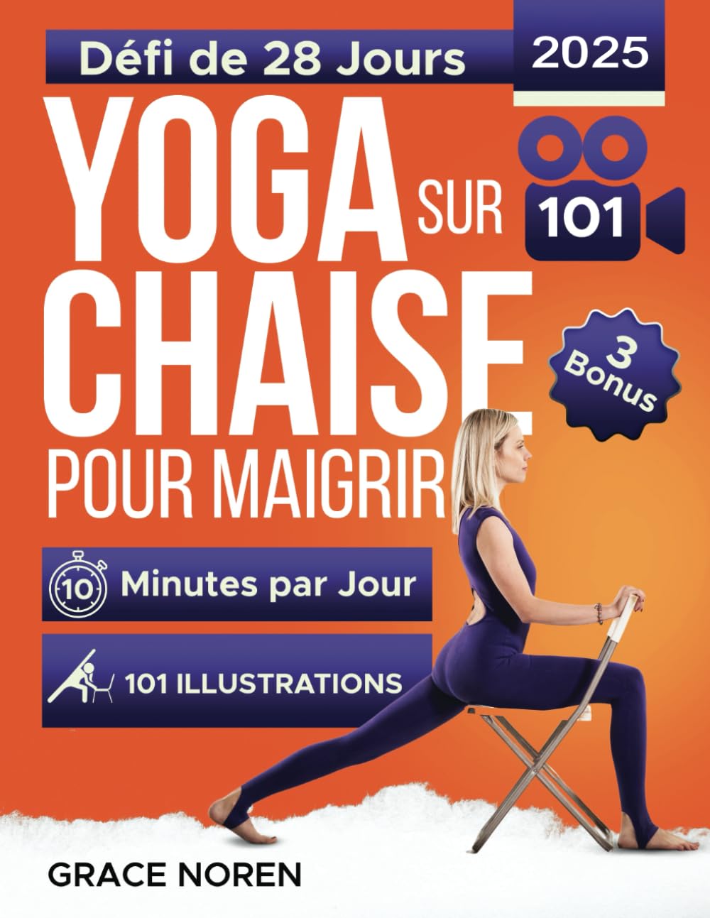 Yoga sur Chaise pour Maigrir: Guide Entièrement Illustré et Tutoriels avec 100+ Vidéos. Défi de 28 Jours pour Perdre la Graisse avec des Exercices à Faible Impact en Seulement 10 Minutes par Jour Parents & Children