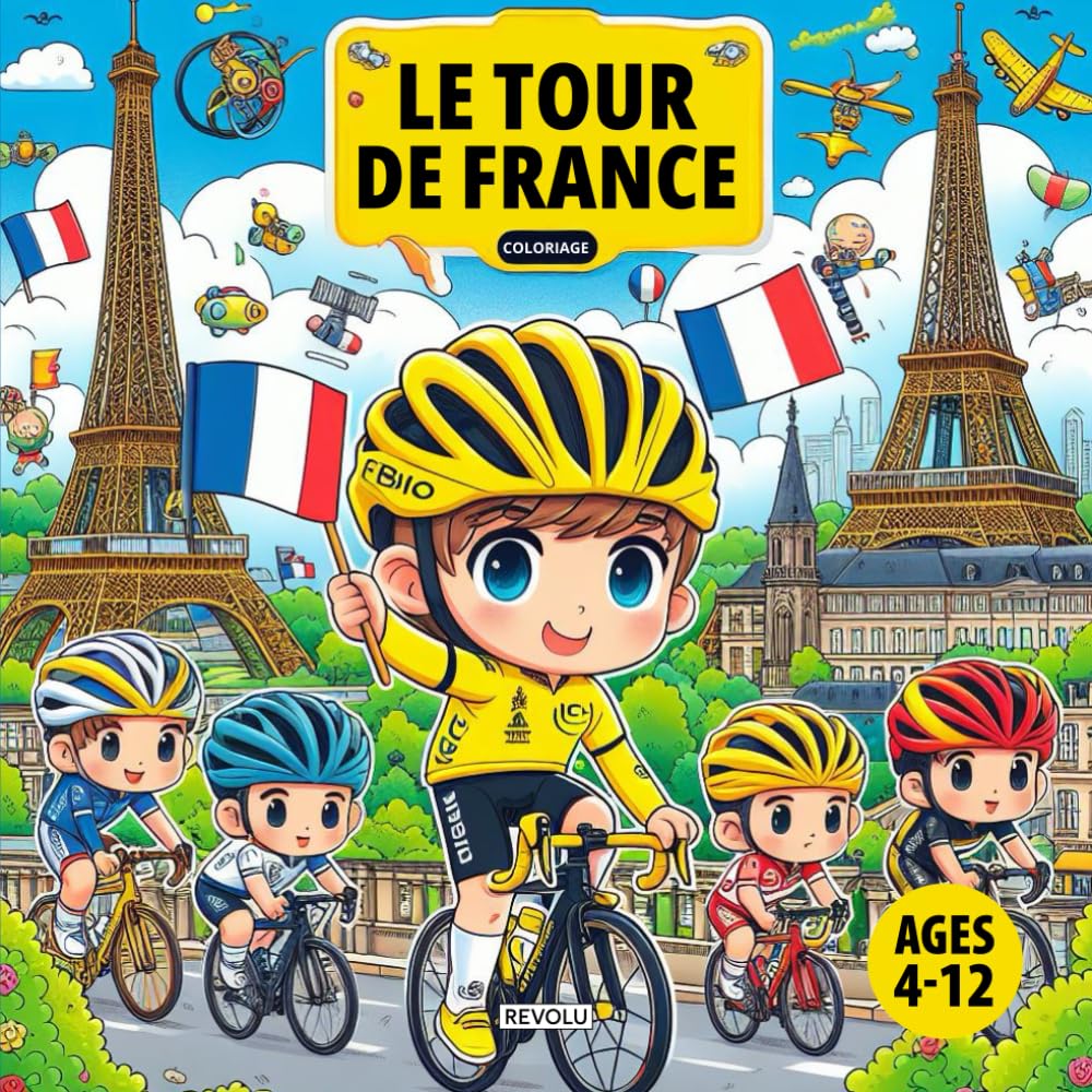 Livre de coloriage: Le tour de France book