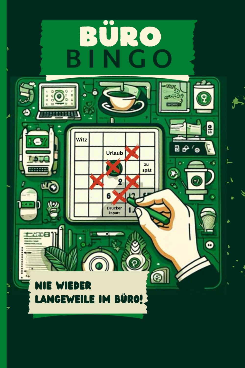 Büro Bingo - Das lustige Spiel für deine Kollegen und dich!: 75 vorgefüllte Bingokarten und 45 zum selbst ausfüllen in Farbe im A5 Format Business, Finance & Career