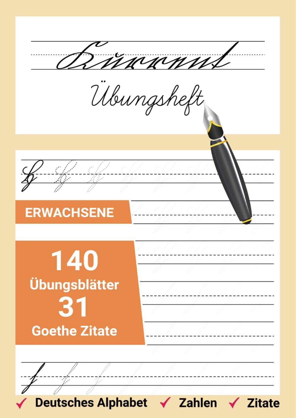 Kurrent Übungsheft: HandschriftPRO - Kurrentschrift einfach lernen mit Goethe-Zitaten. (Meisterwerke der deutschen Schrift: Von Kurrent bis SAS) Film, Art & Culture