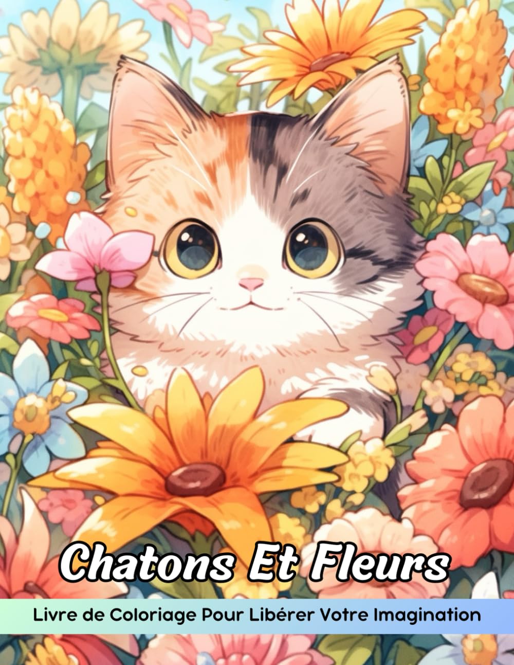 Chatons Et Fleurs Livre de Coloriage: Coloriage De Chatons Et De Fleurs, Adorables Amis Félins Entourés De Fleurs book