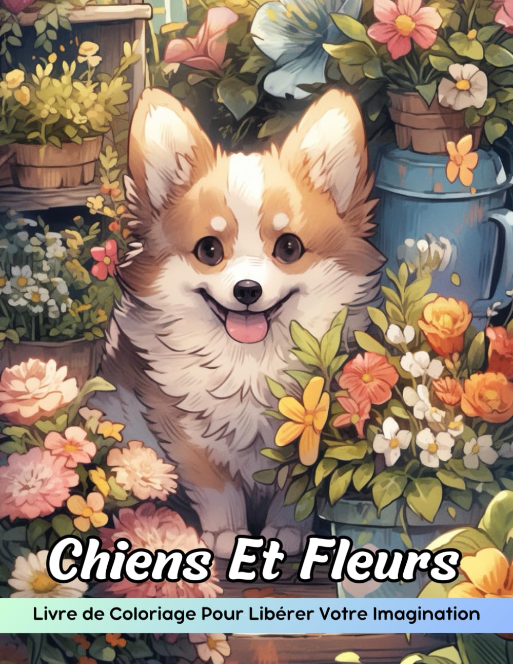 Chiens Et Fleurs Livre de Coloriage: Coloriage De Chiens Et De Fleurs, De Charmants Compagnons Canins Au Milieu De Jardins Fleuris book