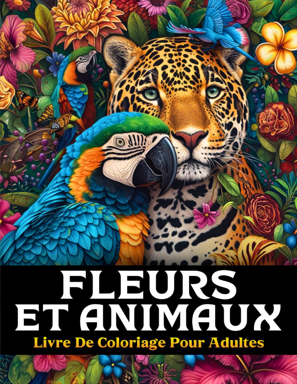 Fleurs et Animaux Livre de Coloriage pour Adulte: 50 Pages de Coloriage Thérapeutiques et Relaxantes de Animaux et Fleurs Magnifiques book