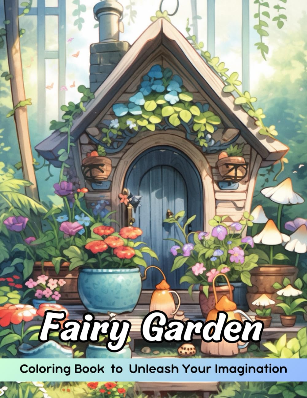 Fairy Garden Coloring Book: Fairy Garden Coloring Page, Enchanting Scenes for Creative Artists Garden & Plants