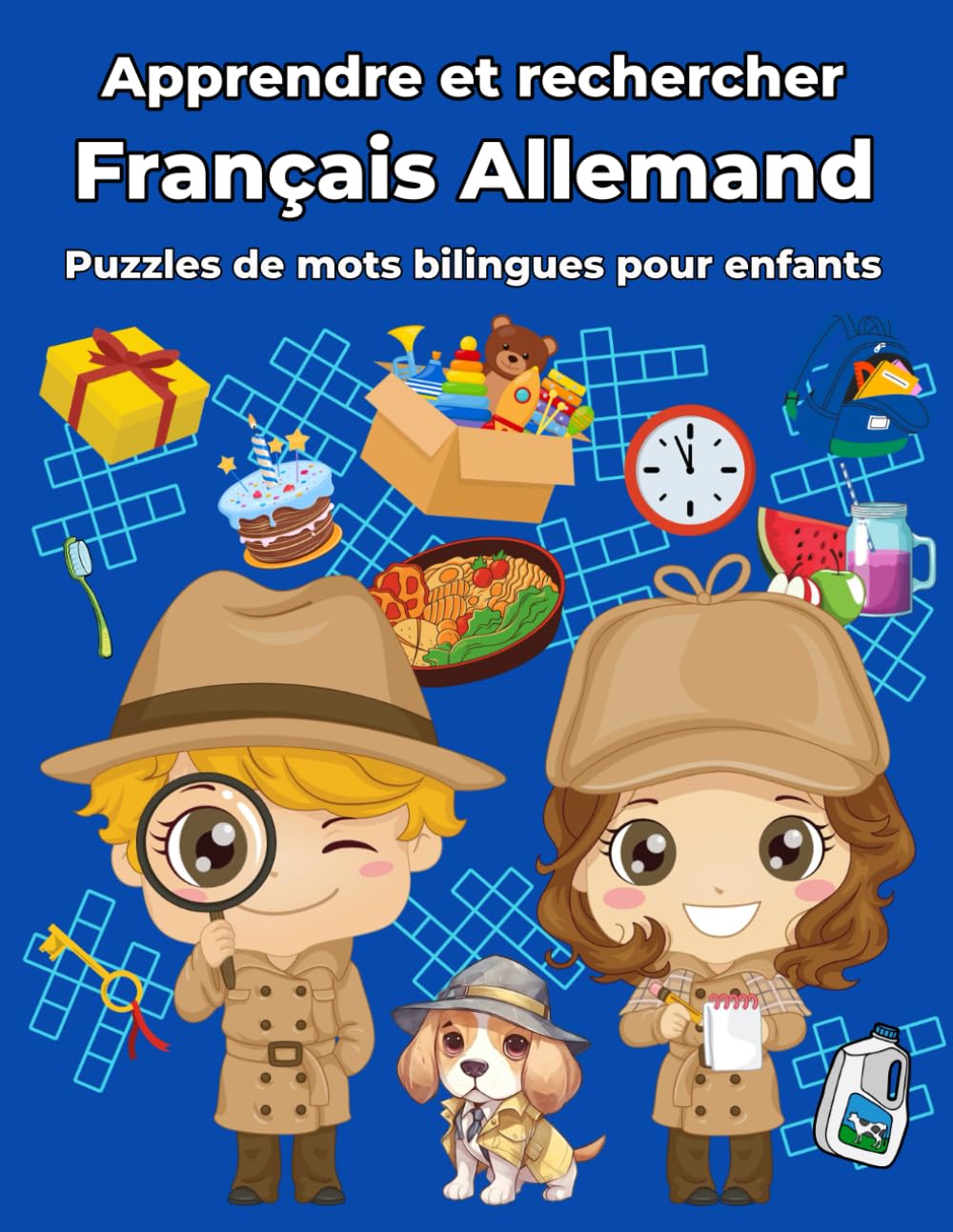 Français Allemand Puzzles de mots bilingues pour enfants: Apprendre et rechercher book