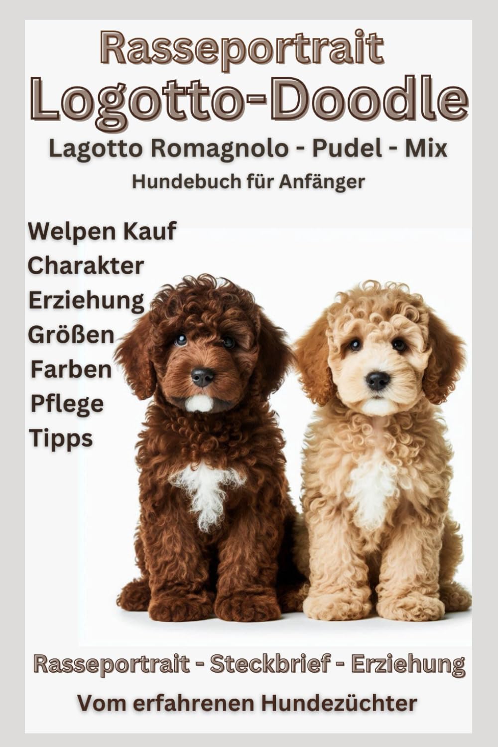 Rasseportrait Lagottodoodle: Alle Informationen zum Lagotto Doodle, Mischlingen aus Lagotto Romagnolo & Pudel: Hundebuch, Medium, Mini, Toy: Tipps zum ... Züchter, Rasseportrait, Erstausstattung,Buch Pets