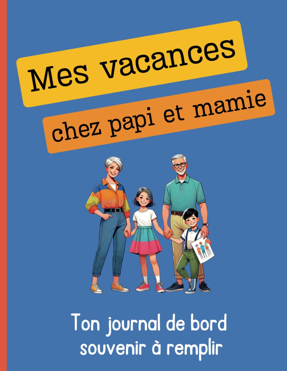 Mes vacances chez papi et mamie : un carnet souvenir à remplir par l'enfant et ses grands-parents pour garder une trace des bons moments partagés: Idée cadeau pour les enfants de 6 à 12 ans. book