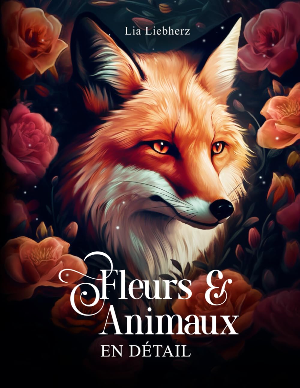 Fleurs et animaux en détail – Livre de coloriage pour adultes: Avec 50 animaux détaillés dans le paradis des fleurs | anti stress book