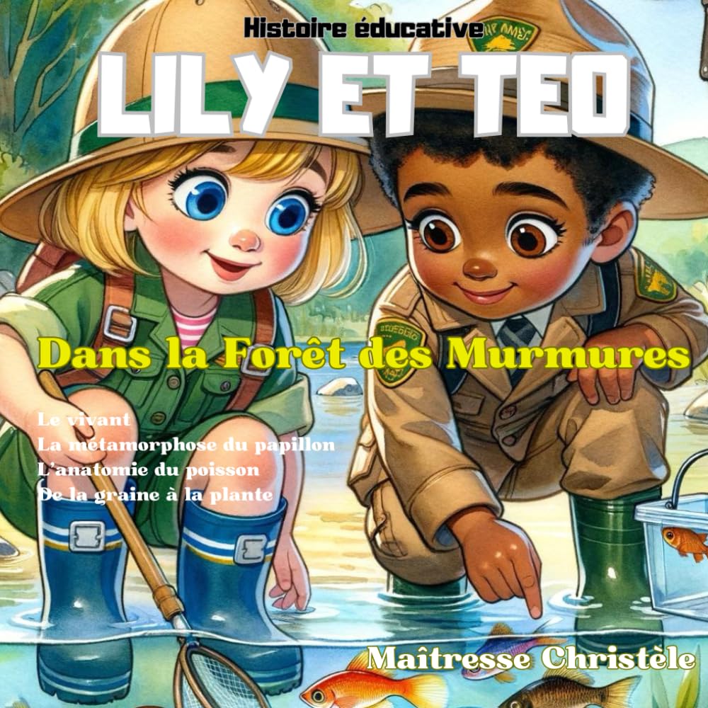 histoire éducative Lily et Téo dans la Forêt des Murmures: vivant non vivant, métamorphose du papillon, anatomie du poisson, de la graine à la plante book