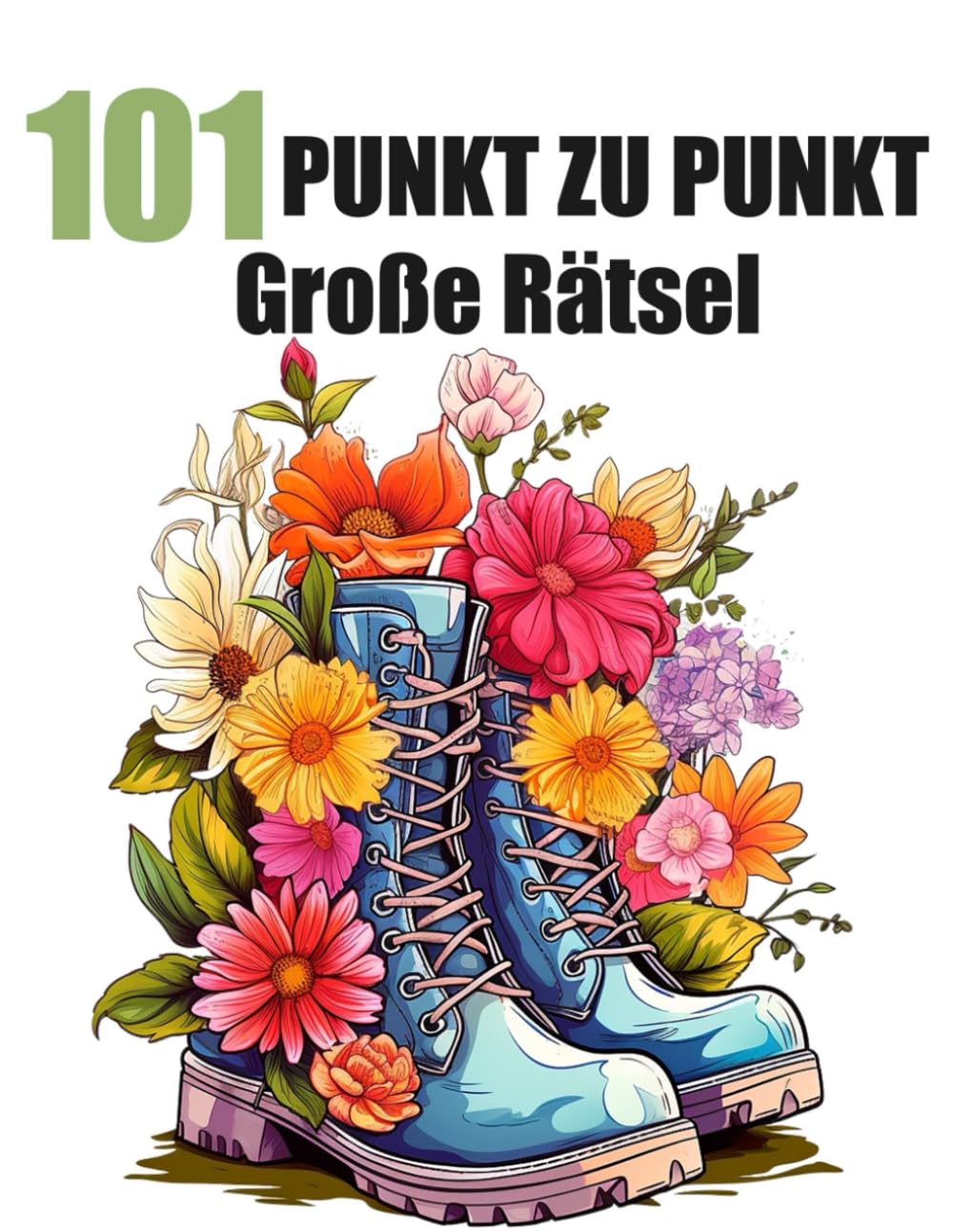 101 Große Punkt zu Punkt Rätsel: Jumbo Punkt-zu-Punkt für Erwachsene und Senioren | Landschaften, Tiere, Blumen und Jahreszeiten Lifestyle