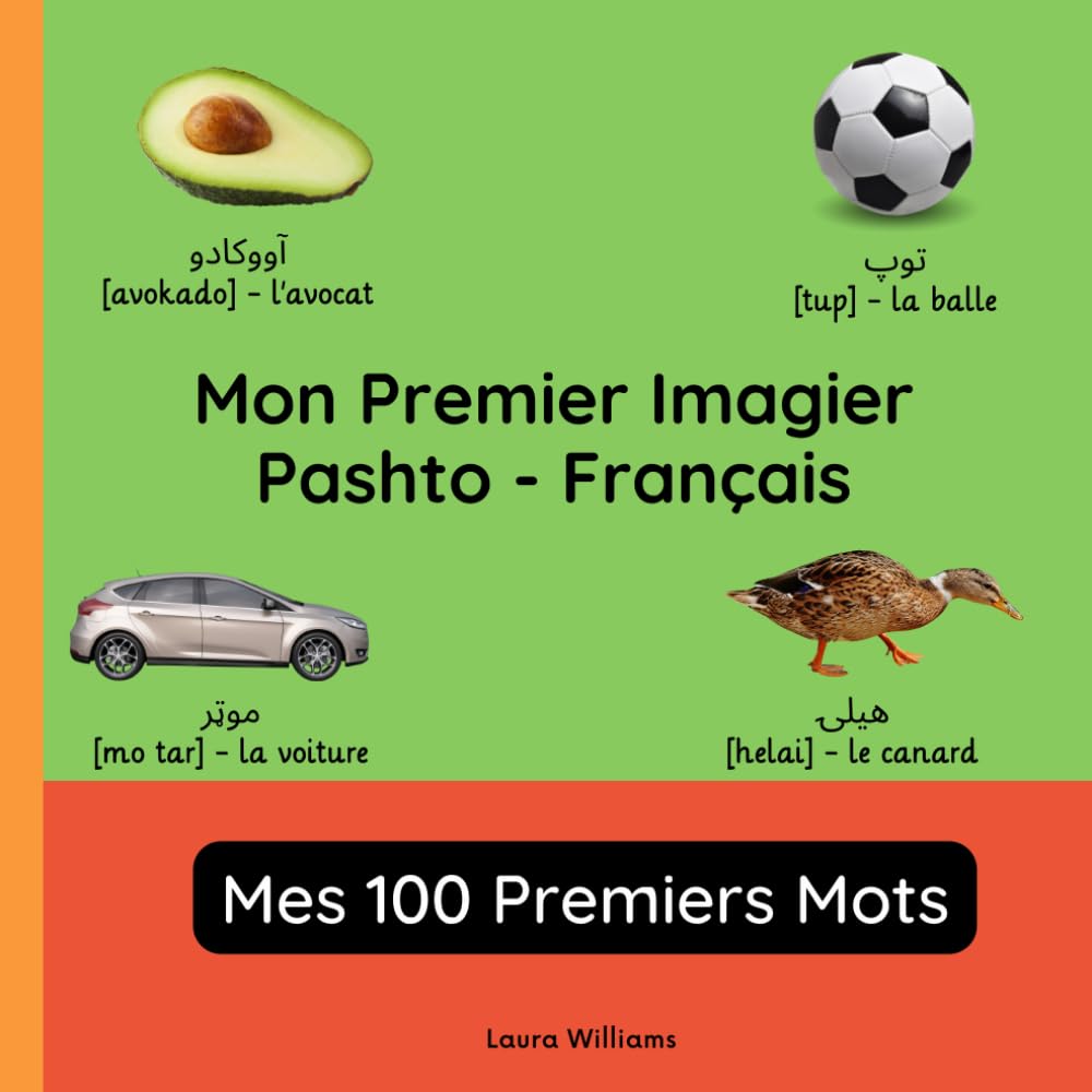 Mon Premier Imagier Pashto-Français, Mes 100 Premiers Mots: Apprendre le Pashto pour Enfants et Débutants - Livre Bilingue Illustré en Pashto avec Traductions Françaises book