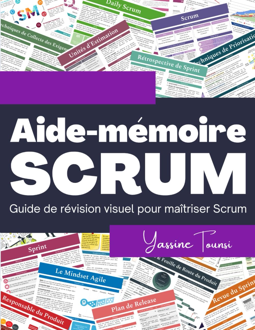 Aide-mémoire SCRUM: Guide de révision visuel pour maîtriser Scrum book