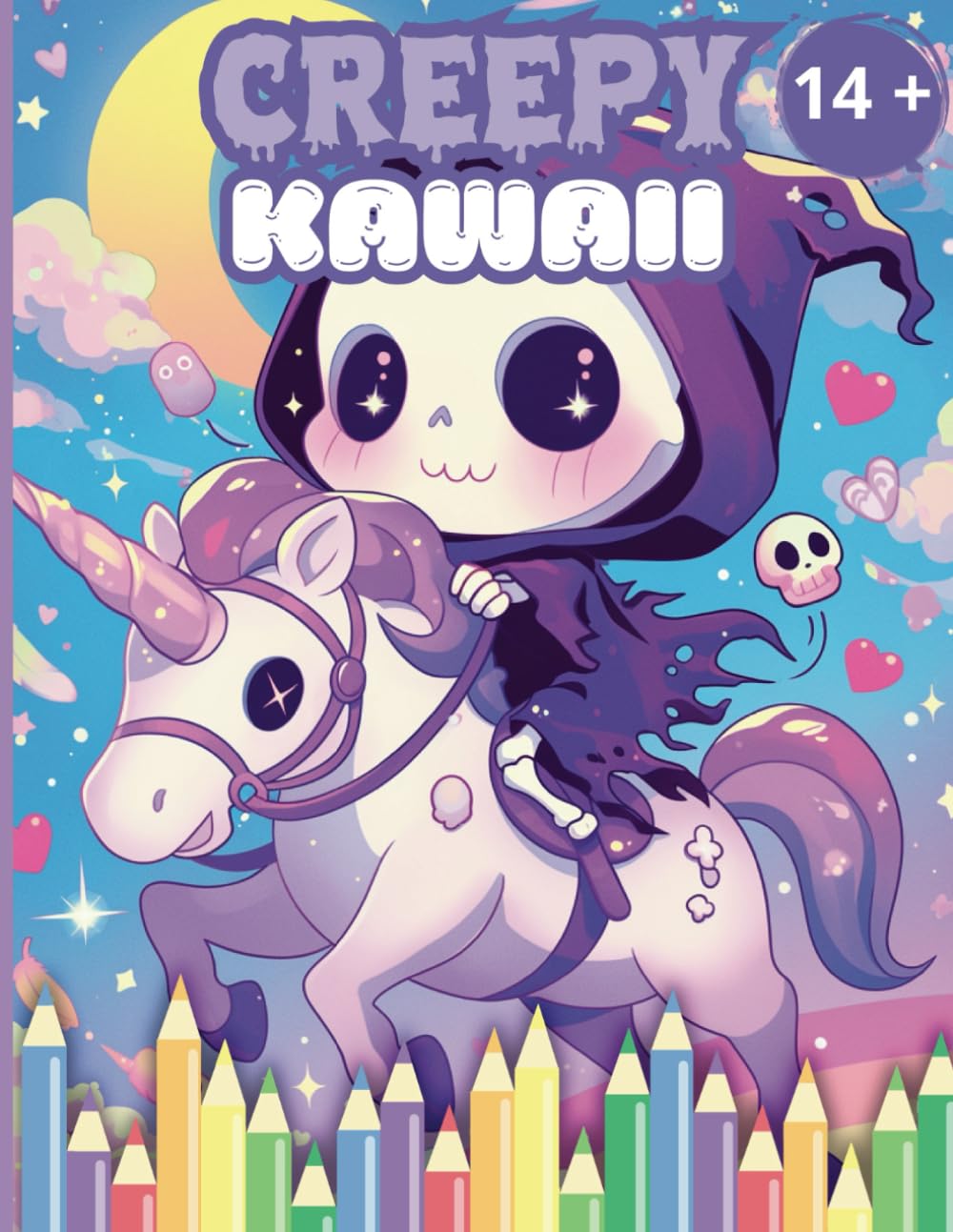 Creepy Kawaii Pastel Goth: Libri da colorare per ragazzi e per adulti, 40 disegni grandi antistress, attività creative, relax e divertimento Arts & Music