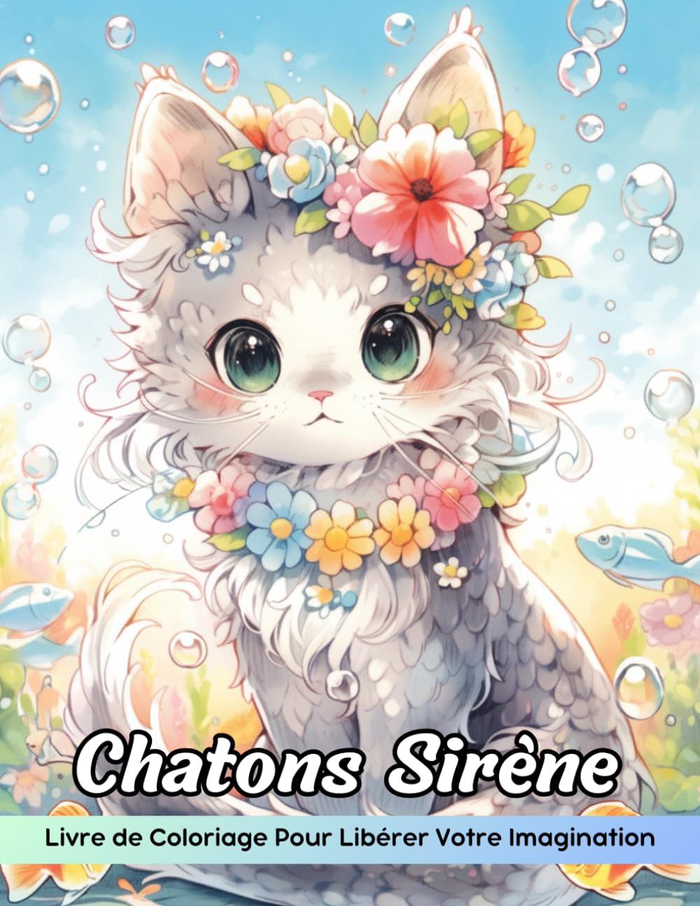 Chatons Sirène Livre de Coloriage: Page De Coloriage De Chatons Sirène, Fusions Magiques Pour Une Coloration Créative book
