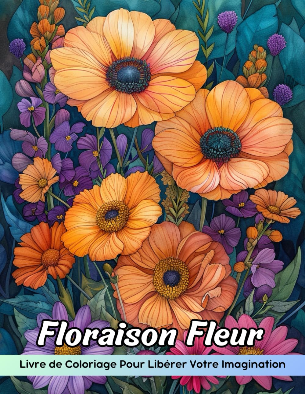 Floraison Fleur Livre de Coloriage: Page De Coloriage De Fleurs En Fleurs, Motifs Floraux Élégants Et Complexes Pour Tous Les Âges book
