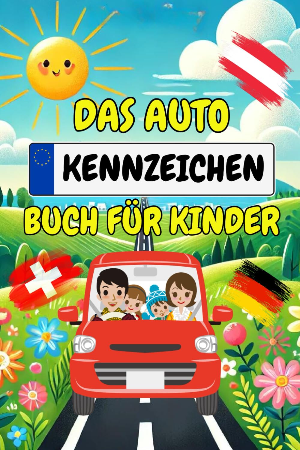 Das Autokennzeichen Buch für Kinder: Finde über 800 Kennzeichen von Deutschland, Österreich und der Schweiz - Das perfekte Reisespiel für Kinder zur Beschäftigung gegen Langeweile bei der Autofahrt Travel Guides