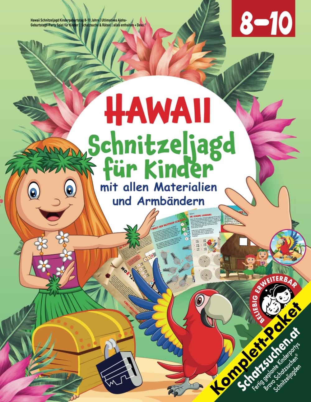 Hawaii Schnitzeljagd Kindergeburtstag 8-10 Jahre: Ultimatives Aloha-Geburtstags-Party Spiel für Kinder | Schatzsuche & Rätsel | alles enthalten + Deko. (Bravo Schatzsuche) Novels & Short Stories
