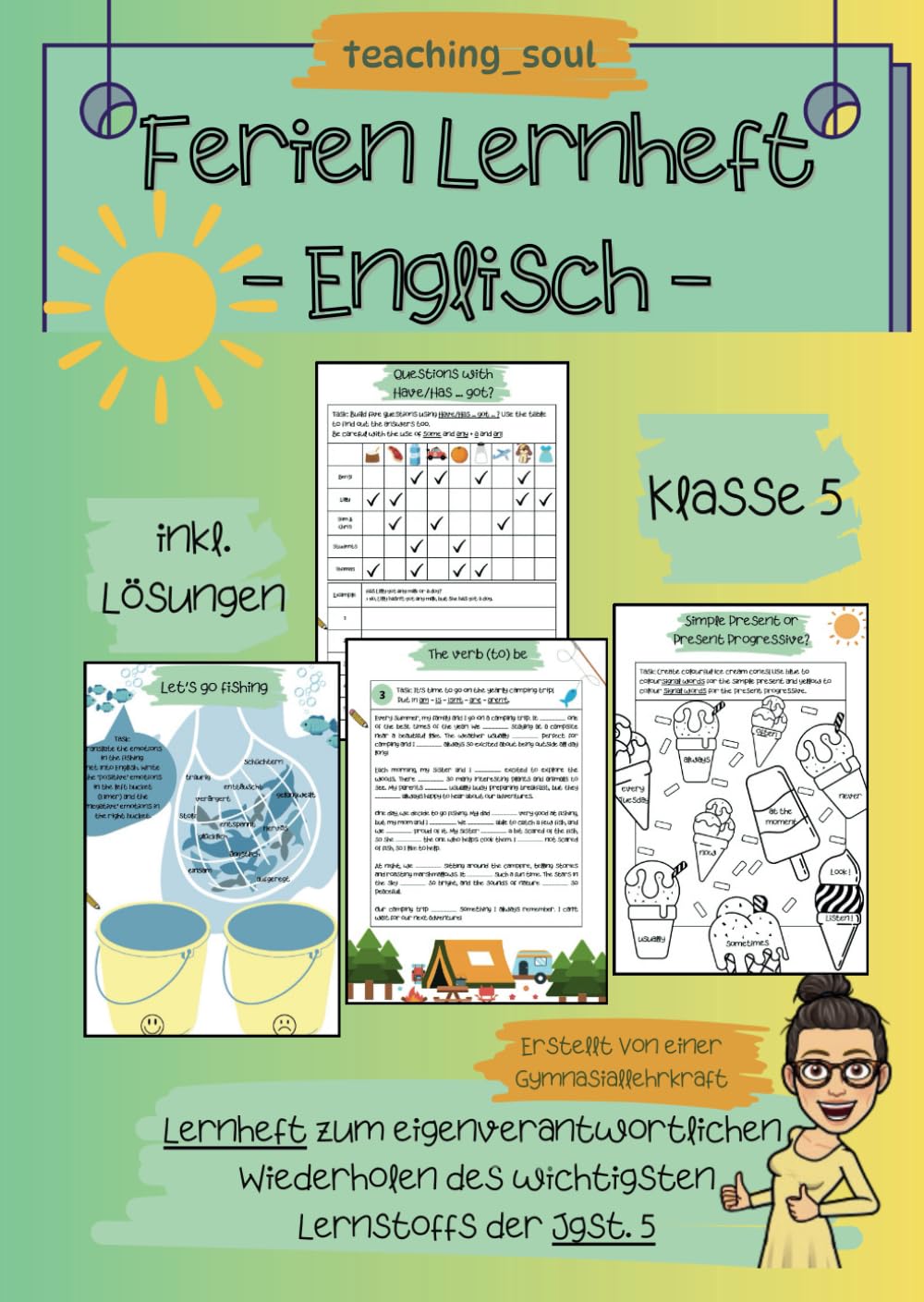 Ferienlernheft - Englisch - 5. Klasse: Lernheft zum eigenverantwortlichen Wiederholen des wichtigsten Lernstoffs der Jgst. 5 Foreign Languages ​​& Dictionaries