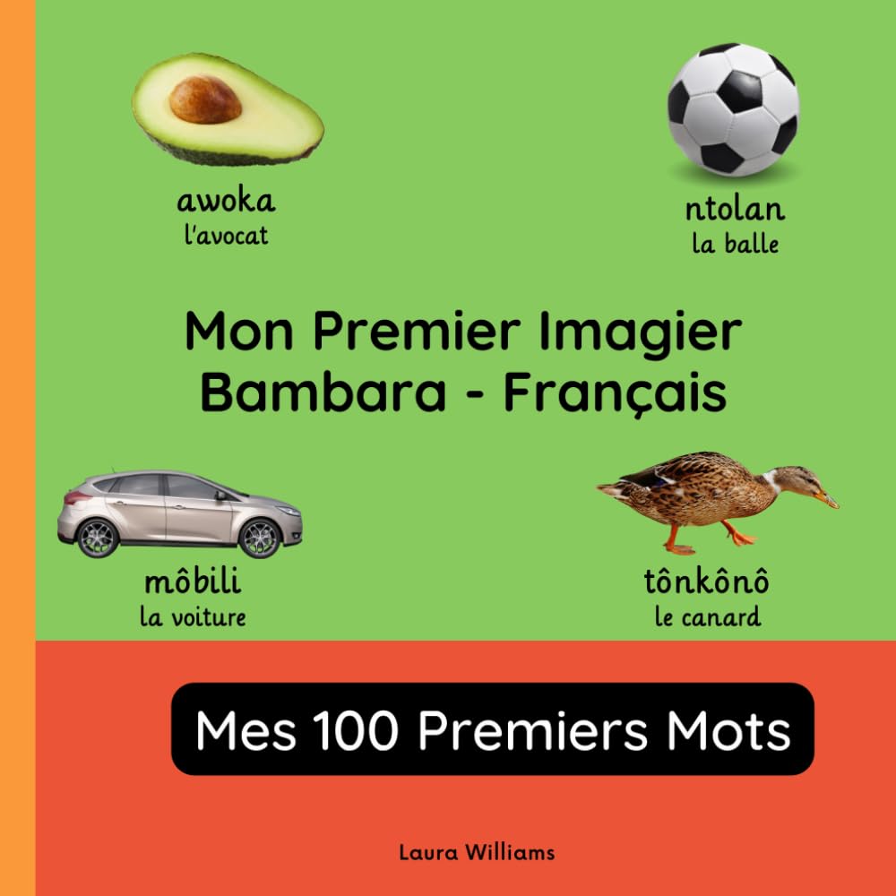 Mon Premier Imagier Bambara-Français, Mes 100 Premiers Mots: Apprendre le Bambara pour Enfants et Débutants - Livre Bilingue Illustré en Bambara avec Traductions Françaises book