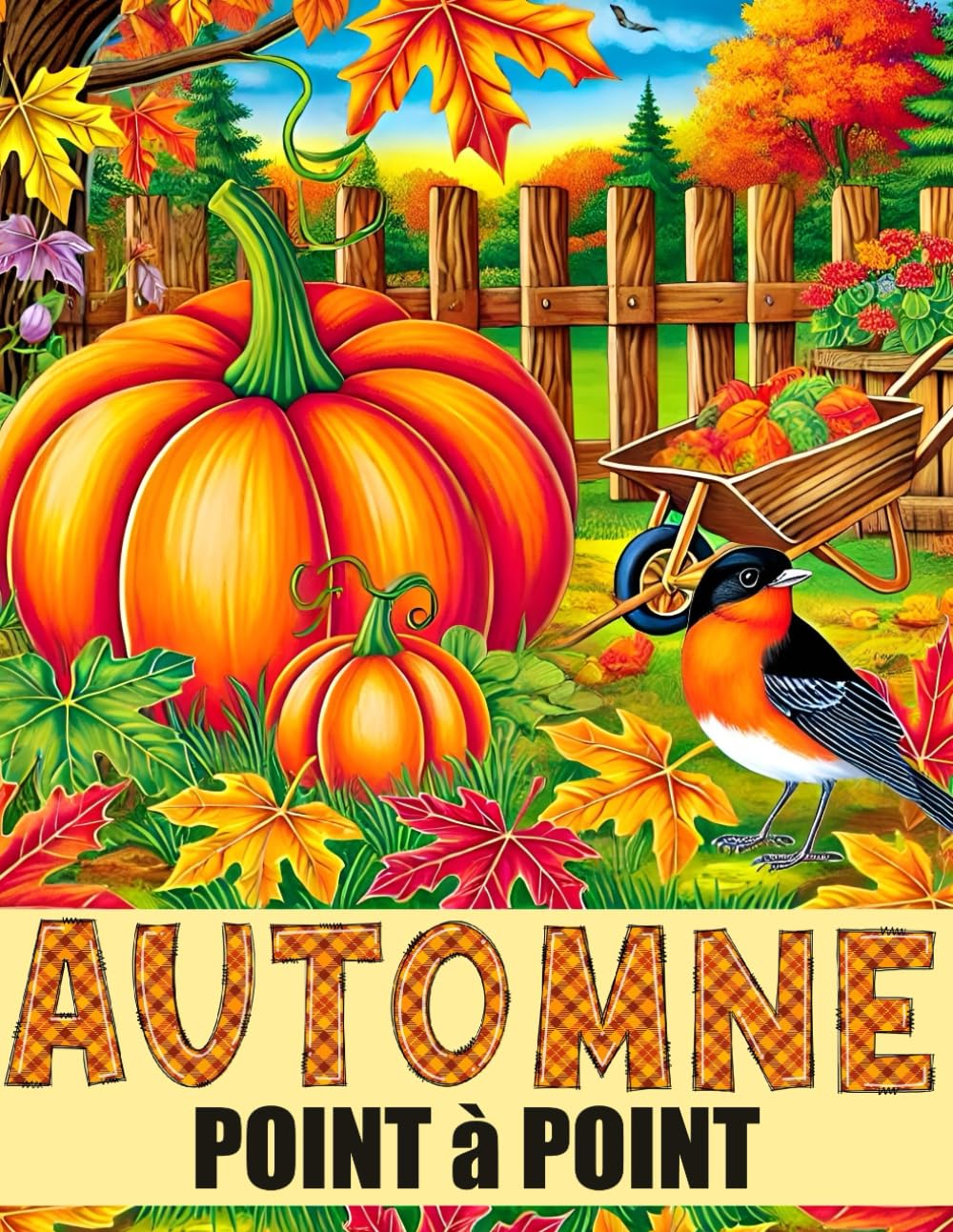 Automne Point à Point: Points à relier en Grands Caractères Pour Adultes et Seniors book