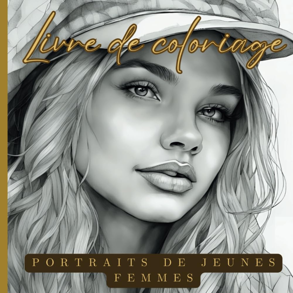Livre de Coloriage: Portraits de jeunes femmes | Coloriage créatif pour ado, adulte ou senior | Idée cadeau pour Noël, anniversaire, pour différentes occasions | Amateur d'Art et Beauté Féminine | book